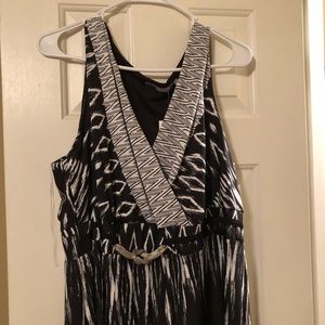 Black and white maxi